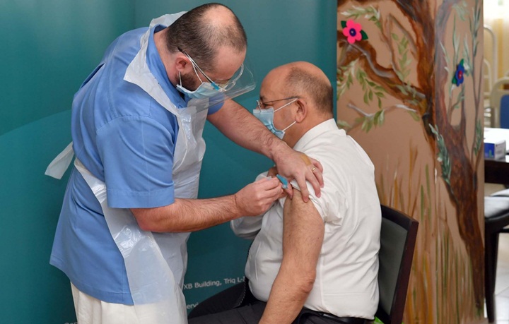 Second dose of Covid-19 vaccine being given to elderly in care homes