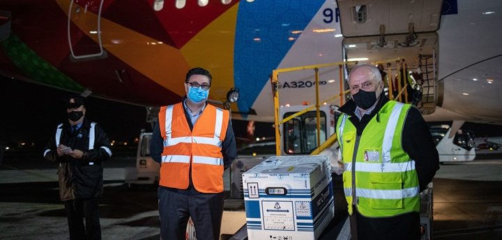 Moderna Covid-19 vaccine arrives on the Maltese Islands
