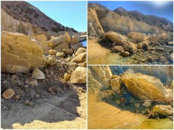 Large boulder falls at Xatt l-Ahmar closing access to Tal-Inglizi area