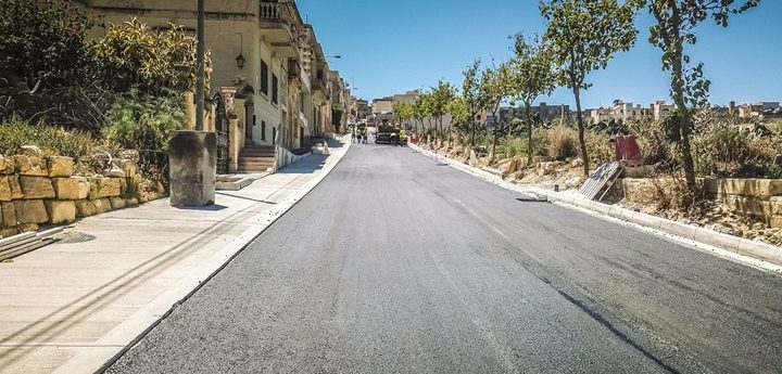 Triq l-Imghallem repaired in Victoria at a cost of around € 850,000
