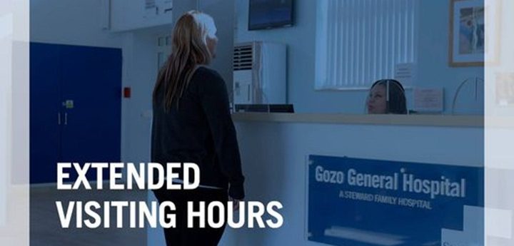 Gozo General Hospital now has new extended visiting hours