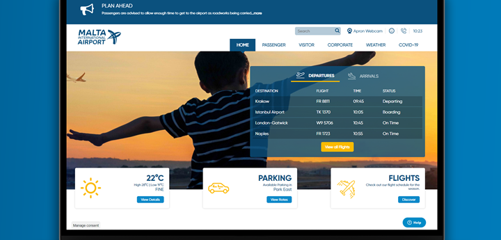Malta International Airport launches redesigned, easier to use homepage