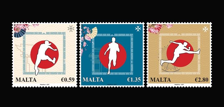Olympic Games 2020 – set of three stamps being issued Friday