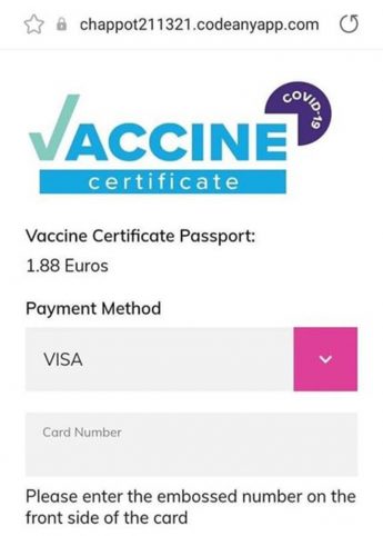 Police warn of scam requesting payment to acquire vaccine certificate