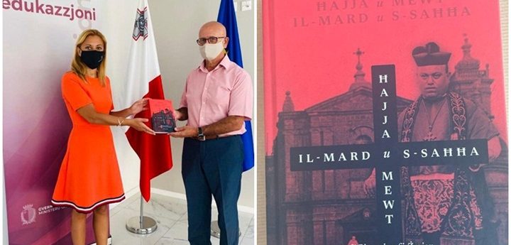 Book on former Nadur Archpriest presented to Education Minister