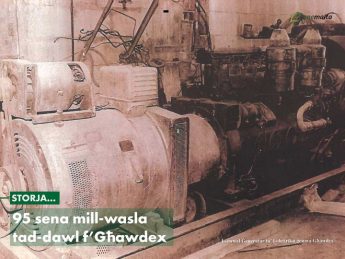 Gozo’s own power plant was inaugurated 95-years ago today