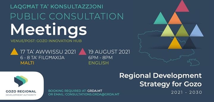 Public meetings on the Regional Development Strategy for Gozo