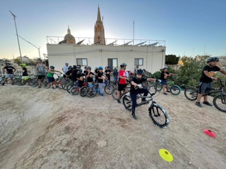 Ghajnsielem's pump track for BMX and MTB riders proves very popular