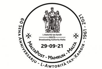 60th Anniversary of the Broadcasting Authority – Special Handstamp 60th Anniversary of the Broadcasting Authority – Special Handstamp