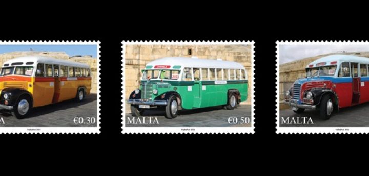 Traditional Maltese Buses feature on set of three MaltaPost stamps