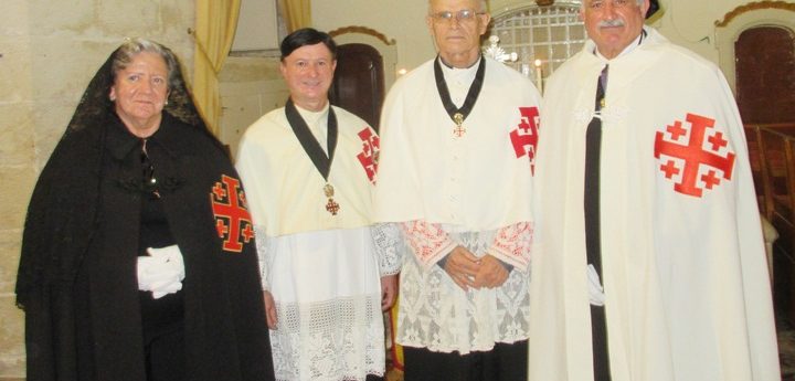 3 Gozitans invested by the Equestrian Order of the Holy Sepulchre of Jerusalem