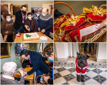 Gozo Minister’s festive season visit to Casa Amalia in Victoria
