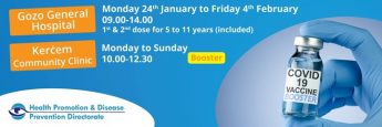 Covid booster vaccinations without appointment available at Kercem