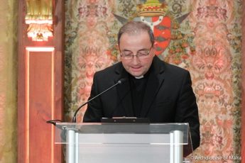 Mons. Dr Joseph Zammit presents report on Ecclesiastical Tribunal of Gozo