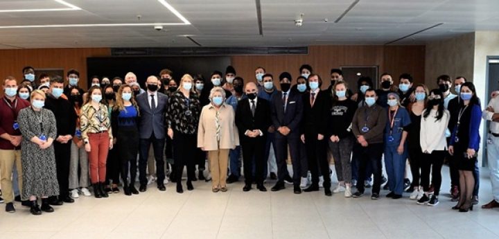 President meets and talks with students at Queen Mary University in Gozo