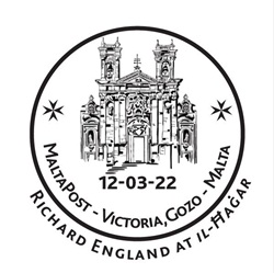 Richard England at Il-Hagar – Special hand stamp to mark exhibition