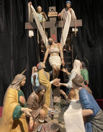 Good Friday Statuettes on display at Il-Hagar for Easter Good Friday Statuettes on display at Il-Hagar for Easter