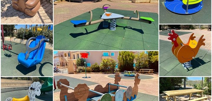 Tal-Halj playing field in Nadur gets new equipment for children