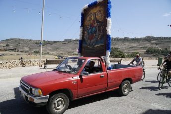 Effigy of Our Lady of Graces traditional pilgrimage from Ta’ Pinu