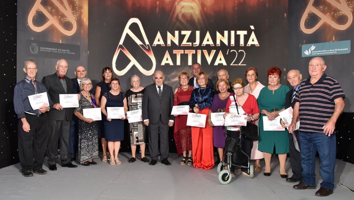 Betty Berry of Gozo presented with Active Ageing Award