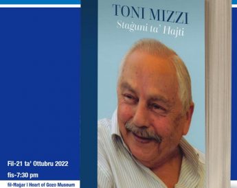 Staguni ta’ Hajti – Book launch at Il-Hagar on Friday
