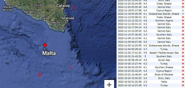 A magnitude 4.6 earthquake shakes Gozo