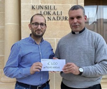 €600 donated to Arka Foundation from Nadur Christmas events €600 donated to Arka Foundation from Nadur Christmas events