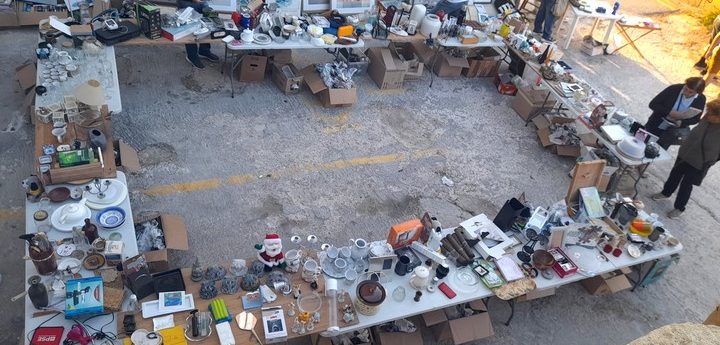 Gozo SPCA bric-a-brac sale outside the centre on Sunday