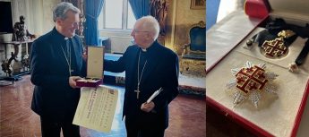 Cardinal Grech honoured by the Order of the Holy Sepulchre