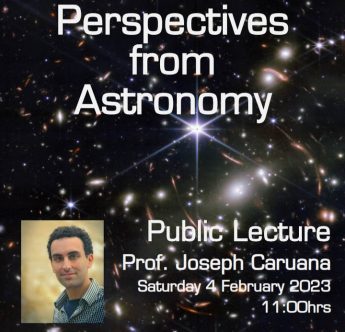 Astronomy Perspectives lecture with Professor Joseph Caruana