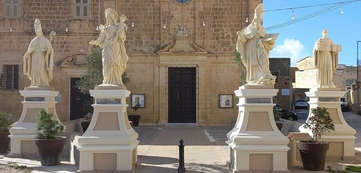 Four statues in St Augustine’s Square now fully restored
