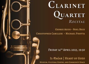 Clarinet Quartet performance at Il-Hagar in April
