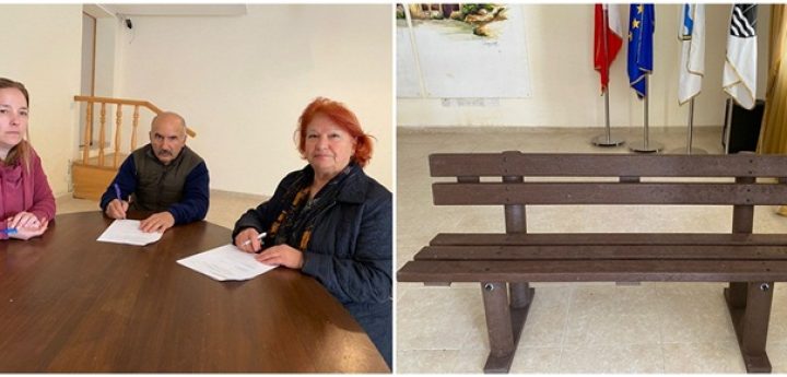 25 environmentally friendly benches being installed in Fontana