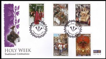 “Lent to Easter” display of cards and stamps at Il- Hagar