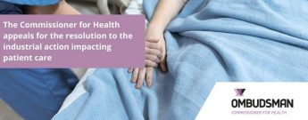 Commissioner for Health appeals for resolution to industrial action