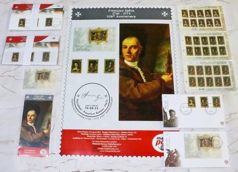 Stamp issue marks 250th anniversary of Francesco Zahra