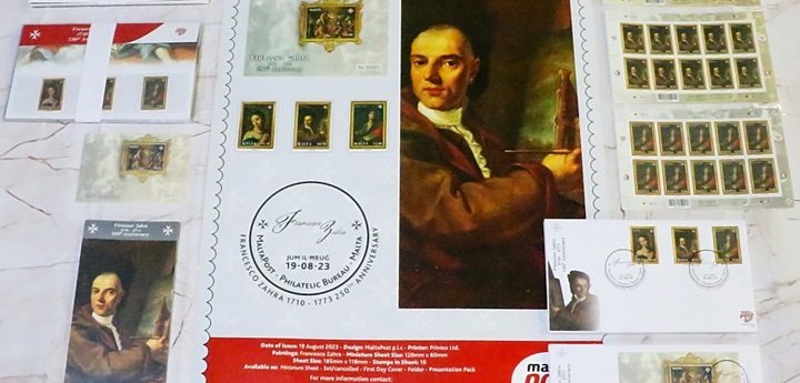 Stamp issue marks 250th anniversary of Francesco Zahra