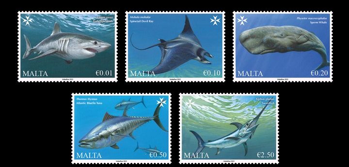 Marine Life of the Mediterranean, new stamp series