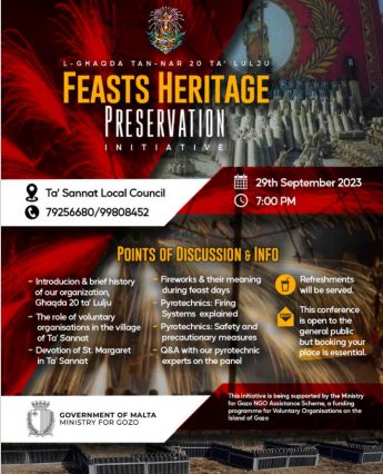 Feasts Heritage Preservation – Sannat conference
