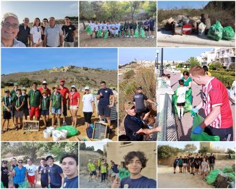 131 garbage bags collected from across Gozo