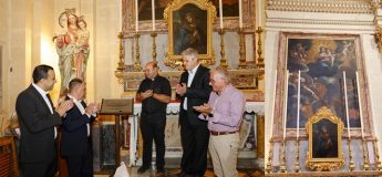 Restoration of two paintings inaugurated at Gharb Basilica Restoration of two paintings inaugurated at Gharb Basilica