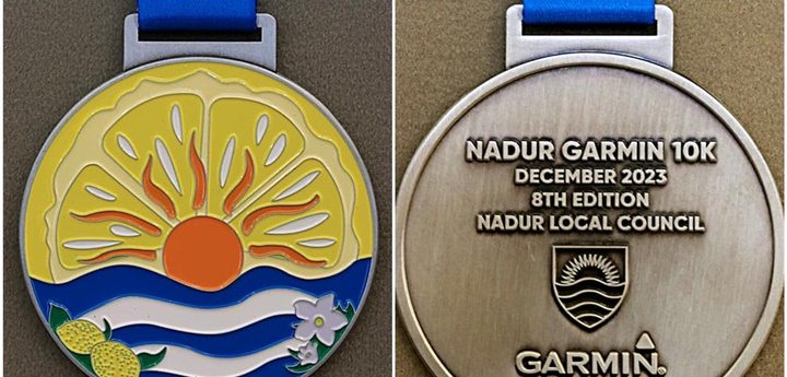 Colourful commemorative medal unveiled for Nadur Garmin 10K