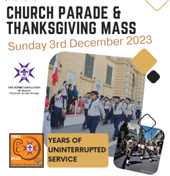 Victoria Scout Group 60th anniversary parade and Mass