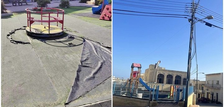 Turf being replaced in Virtu’ and Qbajjar Playing Fields