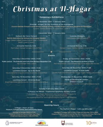 Christmas programme of activities for Il-Hagar