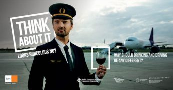 Driving is no different! TM don’t drink and drive campaign