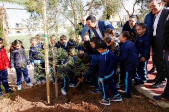Xewkija students plant trees and shrubs for Arbor Day