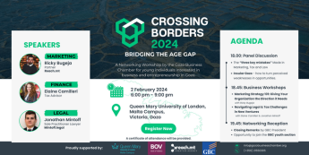 Crossing Borders: Business Leaders of Tomorrow at QM Gozo Campus Crossing Borders: Business Leaders of Tomorrow at QM Gozo Campus