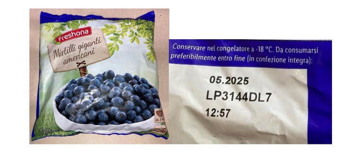 Health warnings on oregano product and frozen blueberries
