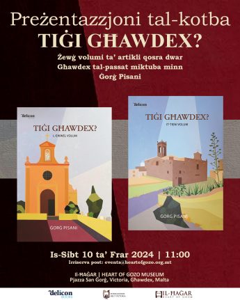 Book launch: Tigi Ghawdex? by Gozitan poet Gorg Pisani